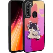 Kilifolsun - Xiaomi Redmi Note 8 Uyumlu Kılıf Parlayan Kabartmalı Ikonik Figürlü Amas Silikon Kapak