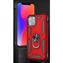 Kilifolsun - iPhone 11 Pro Uyumlu Kılıf Yüzüklü Çift Katman Zırh Tank Vega Kapak