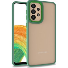 Kilifolsun - Galaxy A73 Uyumlu Kılıf Arkası Şeffaf Kamera Çevresi Parlak Zıt Renkli Flora Kapak