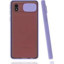 Kilifolsun - Galaxy A01 Core Uyumlu Kılıf Slayt Sürgülü Arkası Buzlu Lensi Kapak