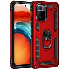 Kilifolsun - Xiaomi Poco X3 Gt Uyumlu Kılıf Yüzüklü Çift Katman Zırh Tank Vega Kapak