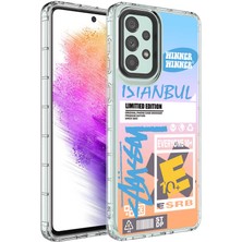 Kilifolsun - Galaxy A73 Uyumlu Kılıf Sert Kamera Korumalı Desenli Korn Kapak