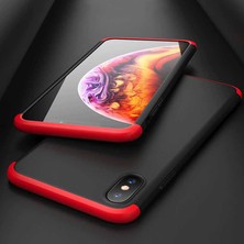 Kilifolsun - iPhone Xs Max 6.5 Uyumlu Kılıf 3 Parçalı Parmak Izi Yapmayan Sert Ays Kapak