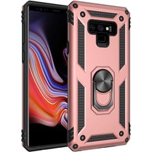 Kilifolsun - Galaxy Note 9 Uyumlu Kılıf Yüzüklü Çift Katman Zırh Tank Vega Kapak