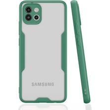 Kilifolsun - Galaxy A03 Uyumlu Kılıf Kenarı Renkli Arkası Şeffaf Parfe Kapak