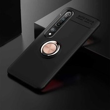 Kilifolsun - Xiaomi Mi 10 Uyumlu Kılıf Yüzüklü Auto Focus Ravel Karbon Silikon Kapak