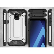 Kilifolsun - Galaxy A8 Plus 2018 Uyumlu Kılıf Çift Katman Zırh Tank Crash Military Kapak