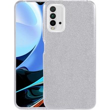 Kilifolsun - Xiaomi Redmi 9t Uyumlu Kılıf Simli Koruyucu Shining Silikon