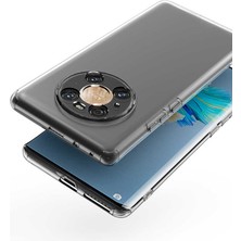 Kilifolsun - Huawei Mate 40 Pro Uyumlu Kılıf Kamera Korumalı Şeffaf Slim Fit Süper Silikon Kapak