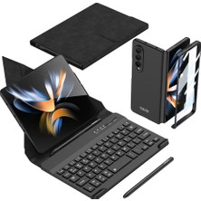 Kilifolsun - Galaxy Z Fold 4 Uyumlu Kılıf Standlı Bluetooth Klavyeli Kıpta Keyboard Set Kılıf