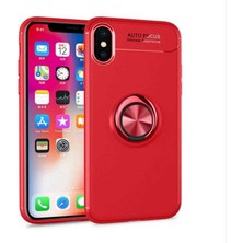 Kilifolsun - iPhone Xs Max 6.5 Uyumlu Kılıf Yüzüklü Auto Focus Ravel Karbon Silikon Kapak