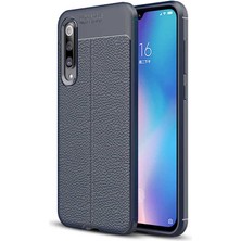 Kilifolsun - Xiaomi Mi 9 Uyumlu Kılıf Deri Görünümlü Auto Focus Karbon Niss Silikon Kapak