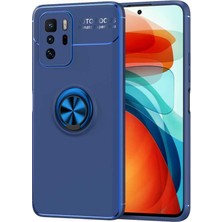 Kilifolsun - Xiaomi Poco X3 Gt Uyumlu Kılıf Yüzüklü Auto Focus Ravel Karbon Silikon Kapak