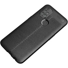 Kilifolsun - One Plus Nord N10 5g Uyumlu Kılıf Deri Görünümlü Auto Focus Karbon Niss Silikon Kapak