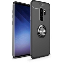 Kilifolsun - Galaxy S9 Plus Uyumlu Kılıf Yüzüklü Auto Focus Ravel Karbon Silikon Kapak