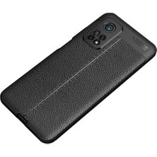 Kilifolsun - Xiaomi Mi 10T 5g Uyumlu Kılıf Deri Görünümlü Auto Focus Karbon Niss Silikon Kapak