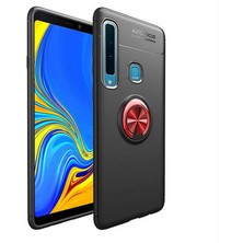 Kilifolsun - Galaxy A9 2018 Uyumlu Kılıf Yüzüklü Auto Focus Ravel Karbon Silikon Kapak