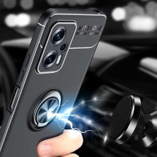 Kilifolsun - Xiaomi Redmi Note 12 5g Uyumlu Kılıf Yüzüklü Auto Focus Ravel Karbon Silikon Kapak