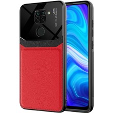 Kilifolsun - Xiaomi Redmi Note 9 Uyumlu Kılıf ​deri Görünümlü Parlak Mika Tasarımlı Emiks Kapak