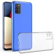 Kilifolsun - Galaxy A02S Uyumlu Kılıf Kamera Korumalı Şeffaf Slim Fit Süper Silikon Kapak