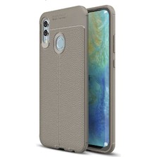 Kilifolsun - Huawei P Smart 2019 (Potuyumlulx1) Uyumlu Kılıf Deri Görünümlü Auto Focus Karbon Niss Silikon Kapak