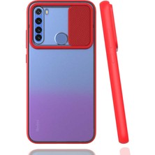 Kilifolsun - Xiaomi Redmi Note 8 Uyumlu Kılıf Slayt Sürgülü Arkası Buzlu Lensi Kapak