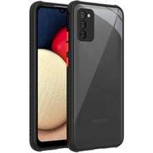 Kilifolsun - Galaxy A02S Uyumlu Kılıf ​​kenarları Tırtıklı Renkli Düğmeli Kaff Kapak