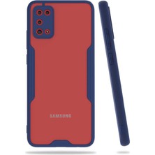 Kilifolsun - Galaxy A02S Uyumlu Kılıf Kenarı Renkli Arkası Şeffaf Parfe Kapak