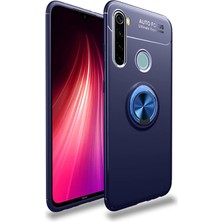 Kilifolsun - Xiaomi Redmi Note 8t Uyumlu Kılıf Yüzüklü Auto Focus Ravel Karbon Silikon Kapak