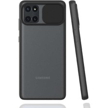 Kilifolsun - Galaxy A81 (Note 10 Lite) Uyumlu Kılıf Slayt Sürgülü Arkası Buzlu Lensi Kapak