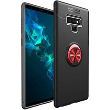 Kilifolsun - Galaxy Note 9 Uyumlu Kılıf Yüzüklü Auto Focus Ravel Karbon Silikon Kapak