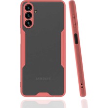 Kilifolsun - Galaxy A04S Uyumlu Kılıf Kenarı Renkli Arkası Şeffaf Parfe Kapak