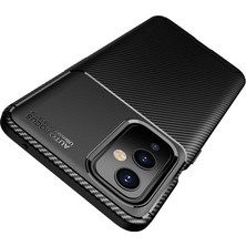 Kilifolsun - One Plus 9 Uyumlu Kılıf Auto Focus Negro Karbon Silikon Kapak