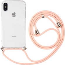 Kilifolsun - Iphone Xs 5.8 Uyumlu Kılıf Şeffaf Ip Askılı Koruyucu Xuyumlurop Kapak