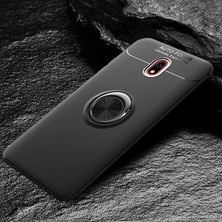 Kilifolsun - Xiaomi Redmi 8A Uyumlu Kılıf Yüzüklü Auto Focus Ravel Karbon Silikon Kapak