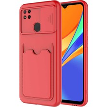 Kilifolsun - Xiaomi Redmi 9c Uyumlu Kılıf ​slayt Sürgülü Kart Bölmeli Kartix Kapak