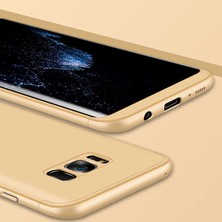 Kilifolsun - Galaxy S8 Uyumlu Kılıf 3 Parçalı Parmak Izi Yapmayan Sert Ays Kapak