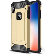 Kilifolsun - iPhone Xs Max 6.5 Uyumlu Kılıf Çift Katman Zırh Tank Crash Military Kapak