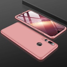 noktaks - Huawei Y9 Prime 2019 - Kılıf Parmak izi Yapmayan 3 Parça Ays Kapak - Rose Gold