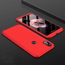 Kilifolsun - Xiaomi Redmi Note 5 Pro Uyumlu Kılıf 3 Parçalı Parmak Izi Yapmayan Sert Ays Kapak