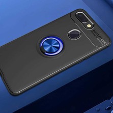 Kilifolsun - Xiaomi Mi 8 Lite Uyumlu Kılıf Yüzüklü Auto Focus Ravel Karbon Silikon Kapak