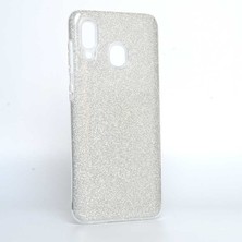 Kilifolsun - Galaxy A30 Uyumlu Kılıf Simli Koruyucu Shining Silikon