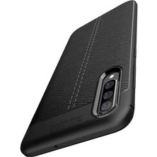 Kilifolsun - Galaxy A50 / A50S Uyumlu Kılıf Deri Görünümlü Auto Focus Karbon Niss Silikon Kapak