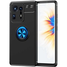 Kilifolsun - Xiaomi Mi Mix 4 Uyumlu Kılıf Yüzüklü Auto Focus Ravel Karbon Silikon Kapak