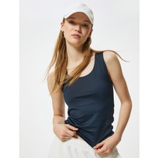 Koton Basic Atlet Kolsuz Kare Yaka Slim Fit