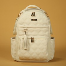 M&y Oeste Deri Anne Bebek Bakım Sırt Çantası 7300 Krem