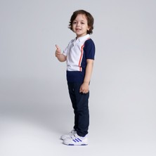 EMR Kids Triko  Pamuk Polo Yaka Fermuarlı T-Shirt