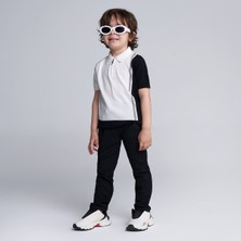 EMR Kids Triko  Pamuk Polo Yaka Fermuarlı T-Shirt