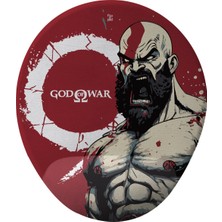 Flipped God Of War Bilek Destekli Mousepad Kupa Bardak ve Ahşap Altlıklı Set