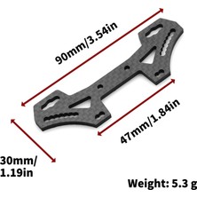 Humble 2x Karbon Fiber Ön Şok Kulesi Plakası TT02 Tt-02 1/10 Rc Araba Yükseltme Parçaları Aksesuarları (Yurt Dışından)